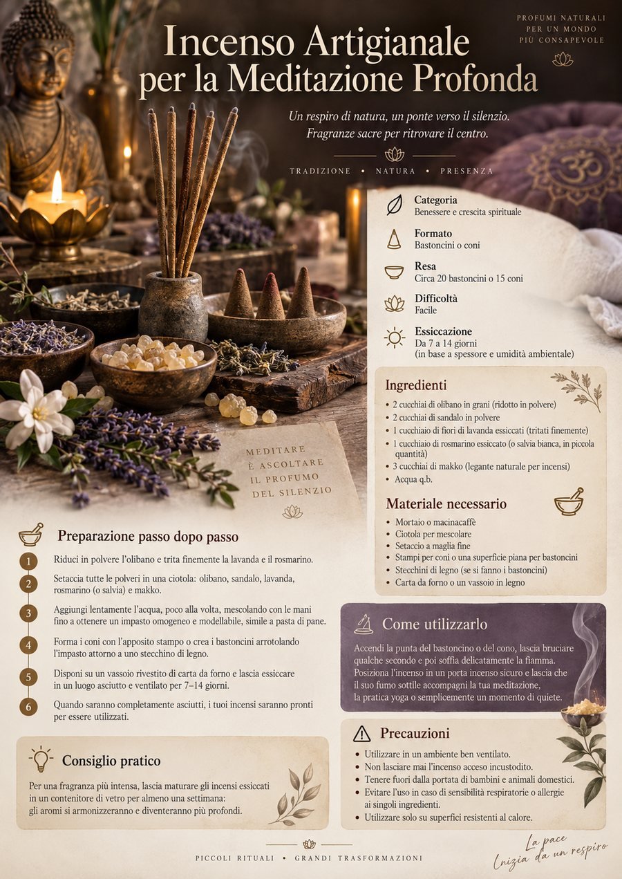Ricetta di Incenso Artigianale per la Meditazione Profonda